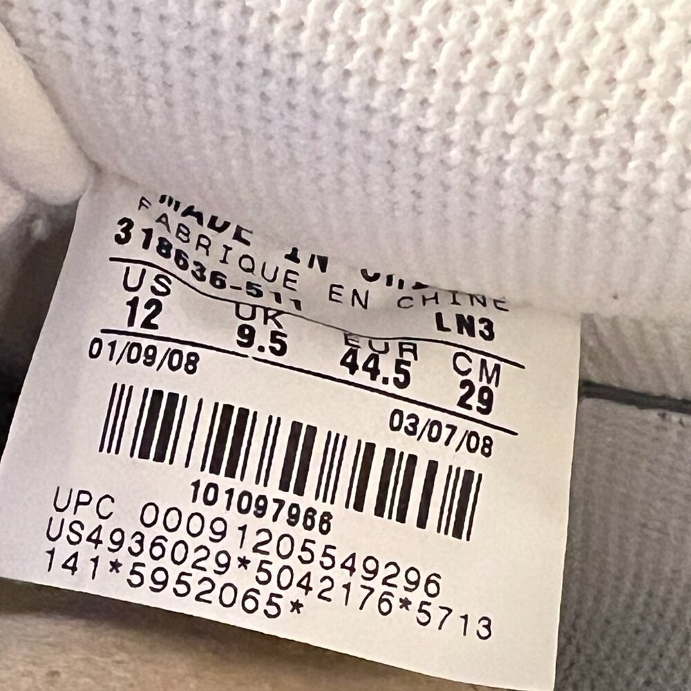 2008 Nike Air Force One Low Purple Frost NIB W12 - Picture 9 of 10